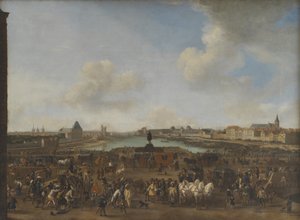 Vue de Paris depuis la Place Dauphine