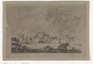 Ferme avec des vaches