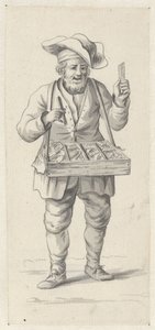 Vendeur de rue proposant des peignes et des aiguilles - Pieter de Goeje