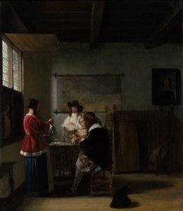 La visite, vers 1657 - Pieter de Hooch