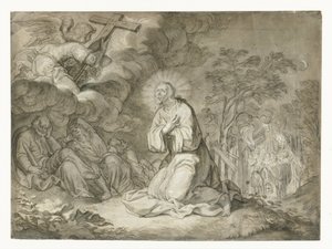 Christ dans le jardin des oliviers - Pieter de Jode (I)