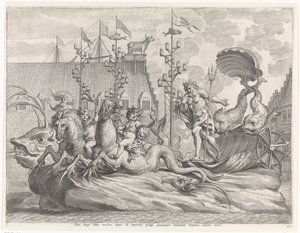 Spectacle avec le char de Neptune - Pieter de Jode (II)