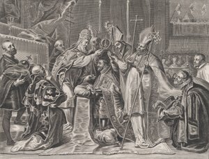 Planche 24 : Charles V couronné empereur par le pape, de 