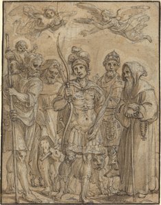 Cinq saints - Pieter de Jode I