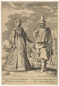 Habitus Lusitanorum Peculiaris, des Modes de différentes nations - Pieter de Jode I