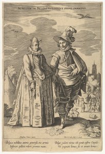 Nobilium in Belgio Utriusque Sexus Ornatus, de Modes de différentes nations - Pieter de Jode I
