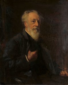 Portrait de J.A.B. Stroebel (1821-1905), peintre - Pieter de Josselin