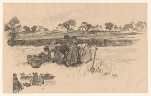Femmes travaillant dans le champ - Pieter de Josselin