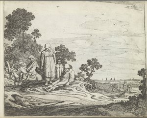 Paysage avec cavaliers
