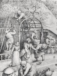 Détail du Printemps - Pieter Bruegel the Elder
