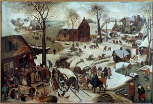 Paiement de la dîme ou le dénombrement à Bethléem - Pieter Bruegel the Elder