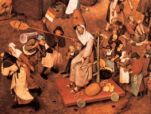 La lutte entre Carnaval et Carême - Pieter Bruegel the Elder