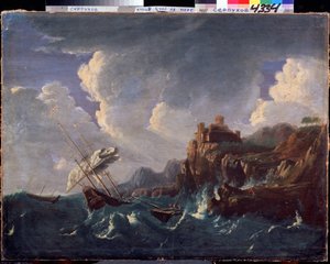 Mer orageuse - Pieter the Younger Mulier