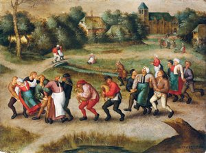 Pèlerinage des épileptiques à Molenbeek - Pieter the Younger Brueghel