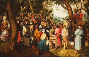 Saint Jean-Baptiste prêchant dans le désert, c.1633-50 - Pieter Brueghel the Younger