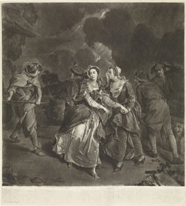 Actrice Susannah Maria Cibber dans le rôle de Cordelia - Pieter van Bleeck
