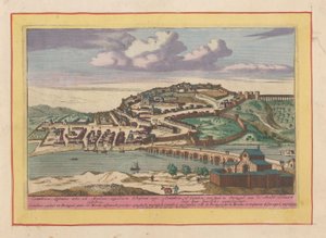 Vue de la ville portugaise de Coimbra (Theatrum Hispaniae) - Pieter van den Berge