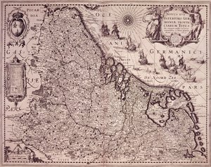 Carte de la province des Pays-Bas unis - Pieter van den Keere