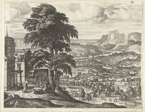 Abraham nourrit les trois anges