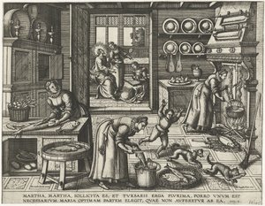 Christ dans la maison de Marthe et Marie
