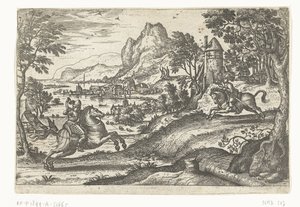 Paysage avec deux cavaliers