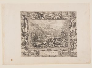 Février, tiré des Douze Mois - Pieter van der Borcht