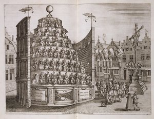 Illustration représentant un théâtre mobile, de 