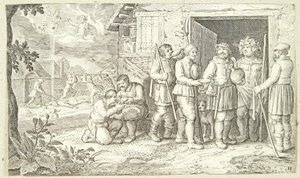Jacob et le bétail tacheté - Pieter van der Borcht