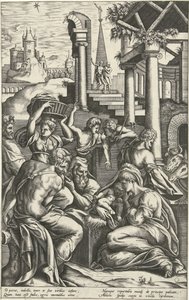 Adoration des bergers - Pieter van der Heyden
