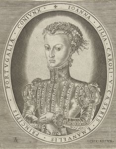 Portrait de Jeanne de Habsbourg - Pieter van der Heyden