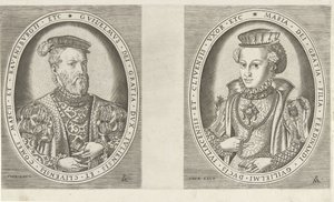 Portraits de Guillaume II, duc de Gueldre, et de Marie d