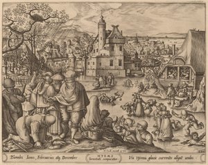 Hiver - Pieter van der Heyden after Hans Bol
