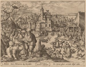 Hiver - Pieter van der Heyden after Hans Bol