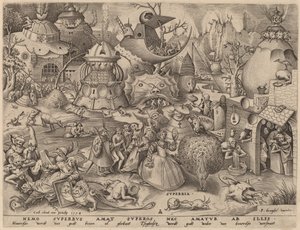 Orgueil - Pieter van der Heyden after Pieter Bruegel the Elder