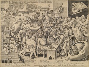 La Sorcière de Malleghem - Pieter van der Heyden after Pieter Bruegel the Elder