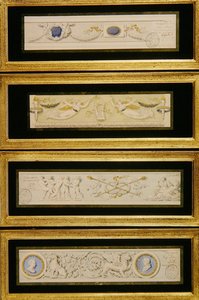 Quatre dessins pour frises, c.1823