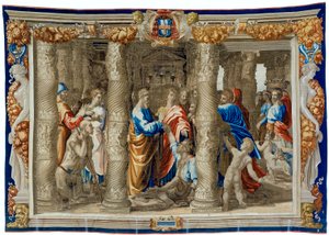 Tapisserie du XVIIe siècle représentant la guérison du paralytique