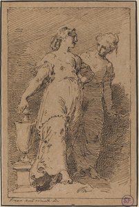 Deux Jeunes Femmes - Pietro Antonio Novelli