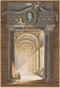 Vue en perspective des loggias - Pietro Camporesi