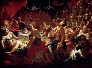Le Festin de Balthazar, XVIIe ou début XVIIIe siècle - Pietro Dandini