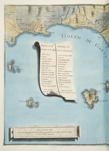 Carte du golfe de Gaeta tirée de 