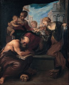 Le mariage mystique de Sainte Catherine, 1595-1599