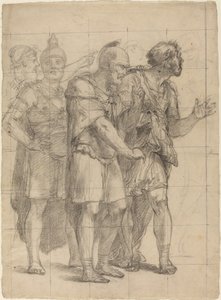 Quatre guerriers debout - Pietro Fancelli