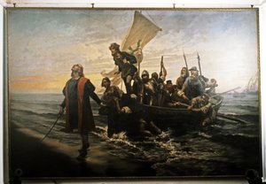 Débarquement de Colomb en Amérique. 1492. - Pietro Gabrini