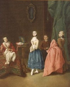Dame chez la couturière - Pietro Longhi