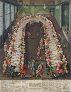Le banquet à la Casa Nani, donné en l