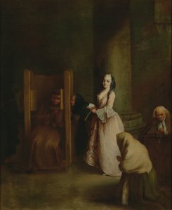 La Confession, 1750s - Pietro Longhi