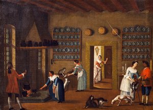 La Cuisine dans la Villa - Pietro Longhi