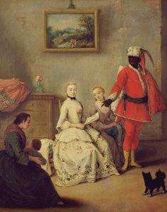 La lettre du Maure, vers 1750 (post restauration)