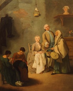 Le vendeur de bussolai (douceurs vénitiennes) - Pietro Longhi